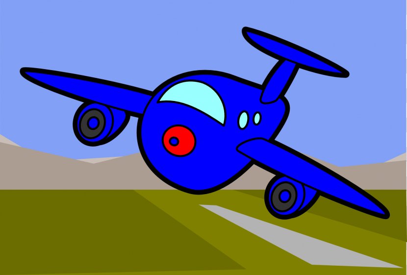 Airplane Aircraft Cartoon Clip Art - Line - Planes Transparent PNG