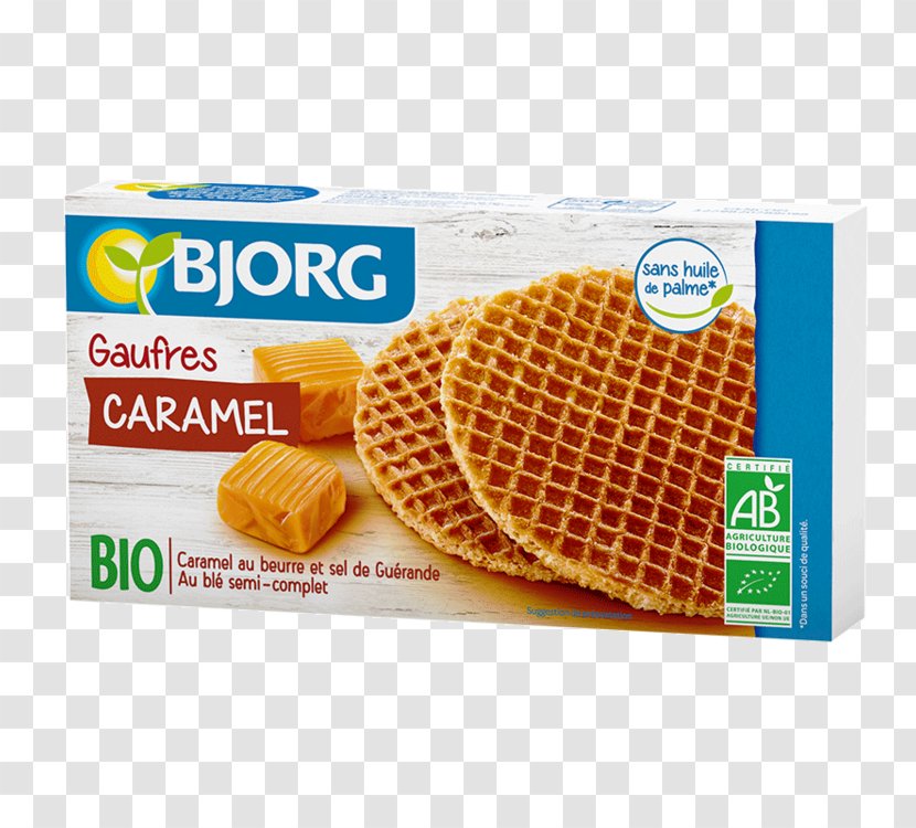 Waffle Organic Food Biscuit Fruitcake Caramel - Merienda Transparent PNG
