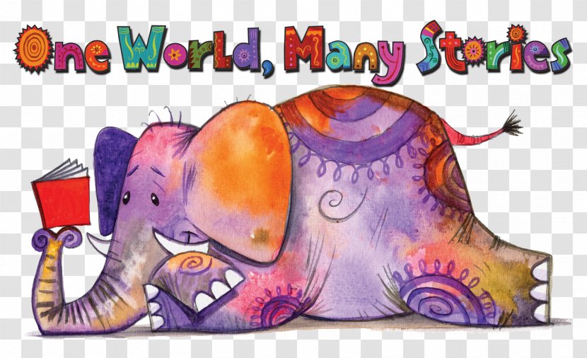 United States Library Child Storytelling Clip Art - Indian Elephant - Reading Transparent PNG