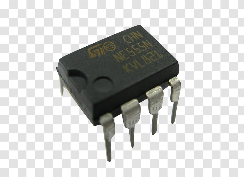 Transistor 555 Timer IC Electronics Integrated Circuits & Chips Microcontroller - Electrical Switches Transparent PNG