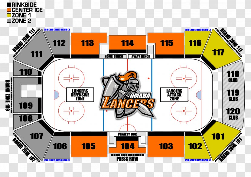 Omaha Lancers Ralston Arena Season Ticket United States Hockey League - Text - Family Map Transparent PNG