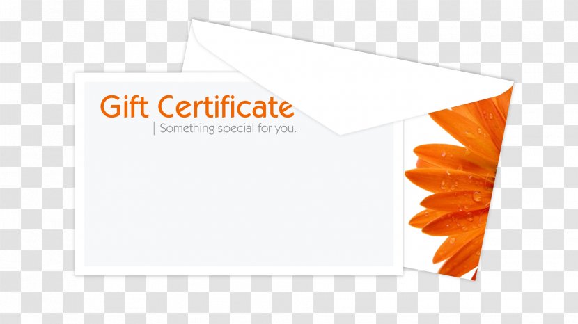 Gift Card Voucher Greeting & Note Cards Loyalty Program - Orange Transparent PNG
