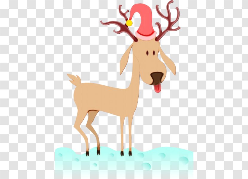 Reindeer - Cartoon - Roe Deer Tail Transparent PNG