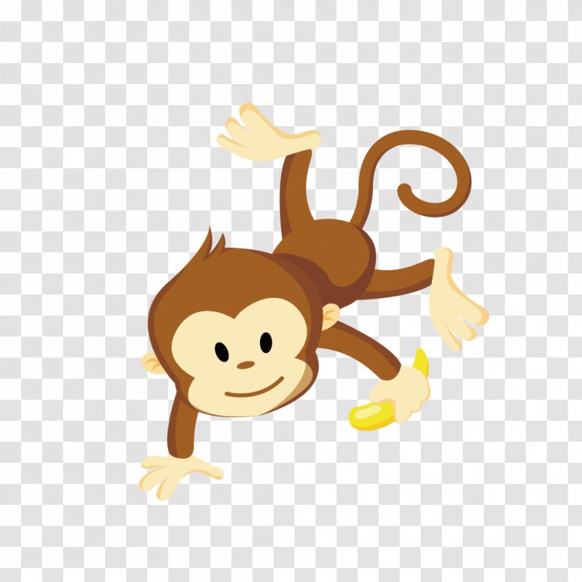 Monkey Clip Art - Tail - Cartoon Transparent PNG