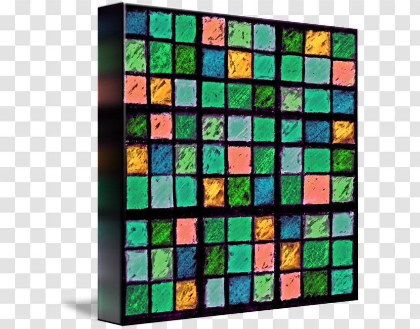 Window Glass Square Rectangle Pattern - Green Abstract Transparent PNG