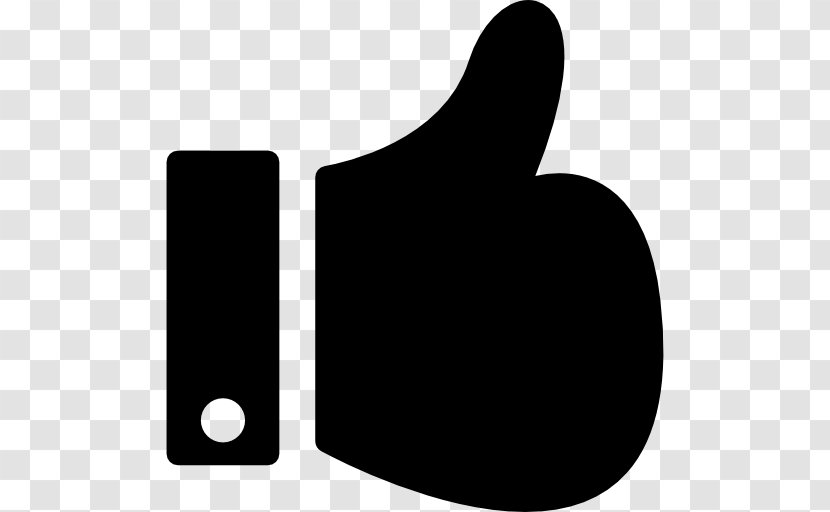 Gesture Thumb Signal Hand - Black And White Transparent PNG