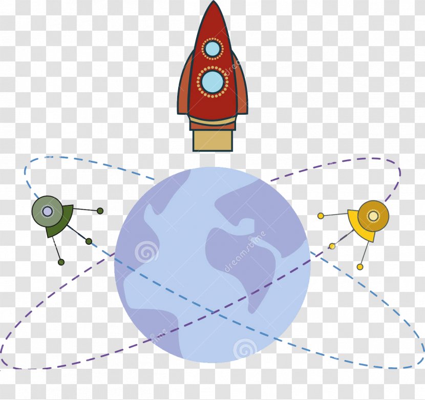 Earth Spacecraft Rocket - Flower - Fly Cartoon Spaceship Transparent PNG