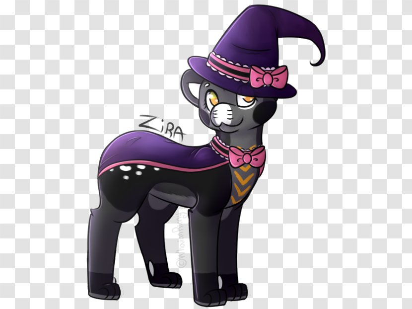 Horse Cat Cartoon Headgear - Cute Witch Transparent PNG