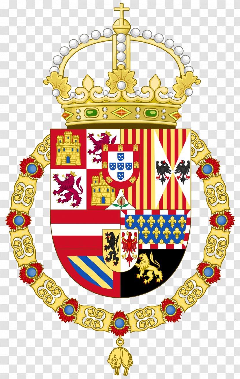 Coat Of Arms Spain Spanish Empire Crest - Blazon - Simple Chin Transparent PNG