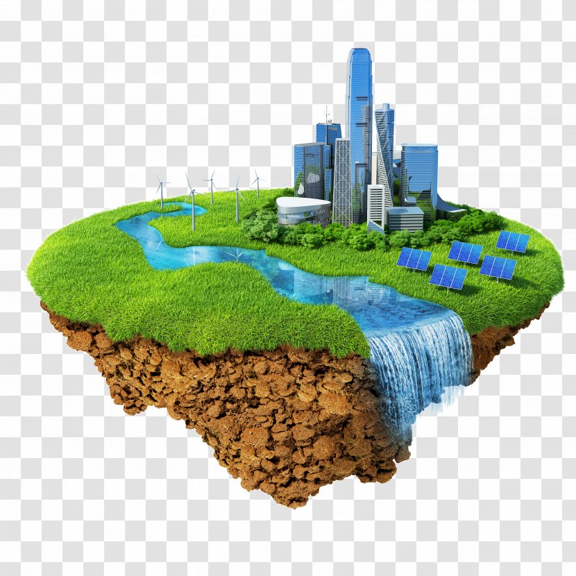 Bhopal Concept Renewable Energy Stock Photography Environmentally Friendly - Ecocities - Suspension Island Transparent PNG