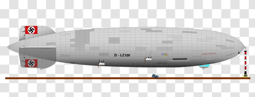 Hindenburg Disaster Hindenburg-class Airship Aircraft Zeppelin - Rigid - Cliparts Transparent PNG