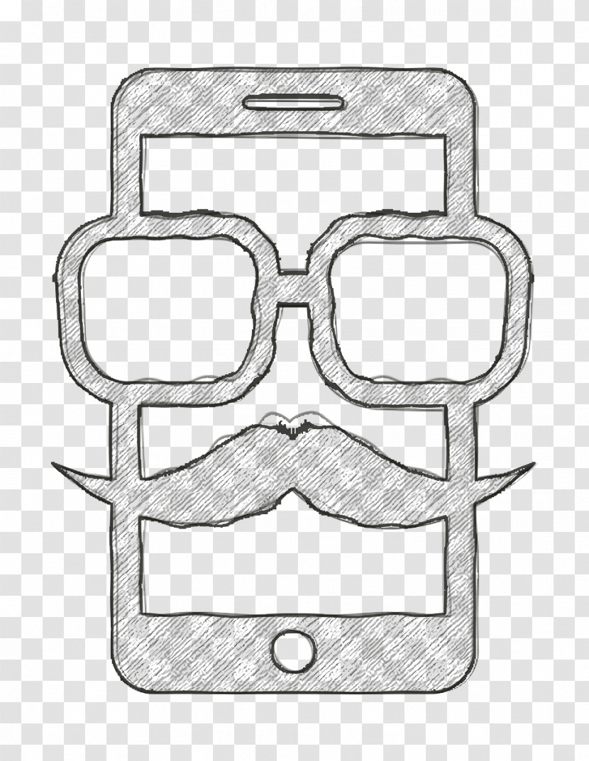 Telephone With Glasses And Moustache Icon Phone Icons Icon Tools And Utensils Icon Transparent PNG