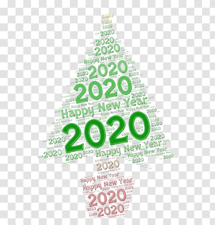 Christmas Tree Watercolor - Text Transparent PNG