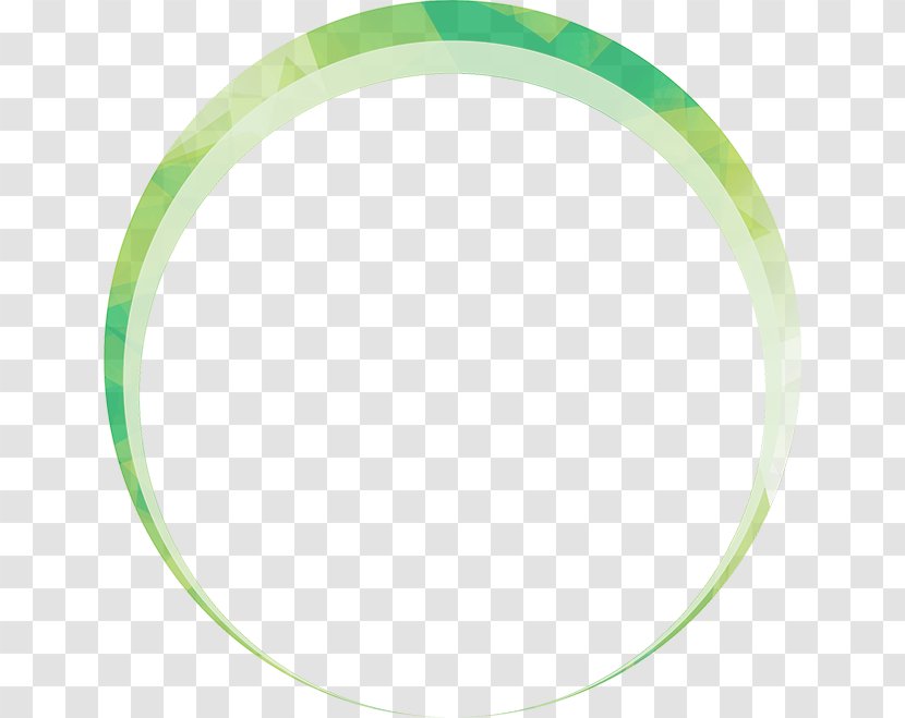 Circle Line Oval Body Jewellery - Green Transparent PNG