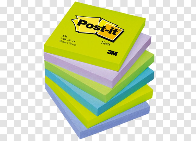 Post-it Note Paper Office Supplies Blue Color - Adhesive - Post Its Transparent PNG