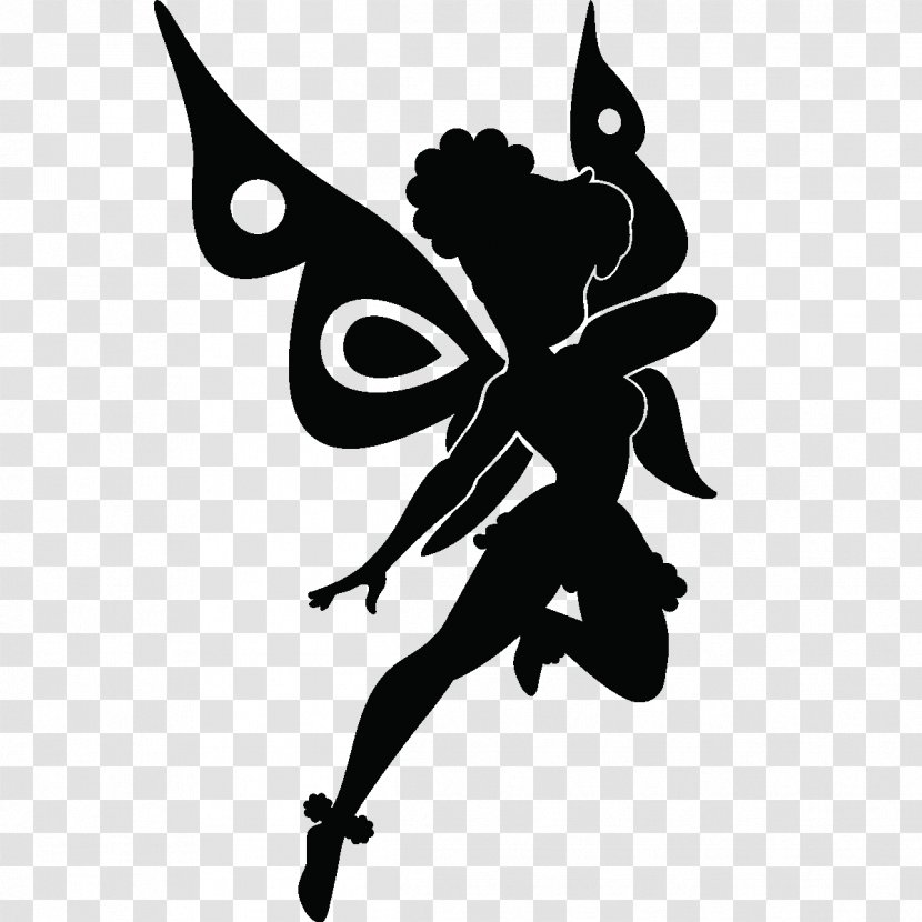 Tinker Bell Fairy Sticker Drawing Silhouette - Visual Arts - Arboles Transparent PNG