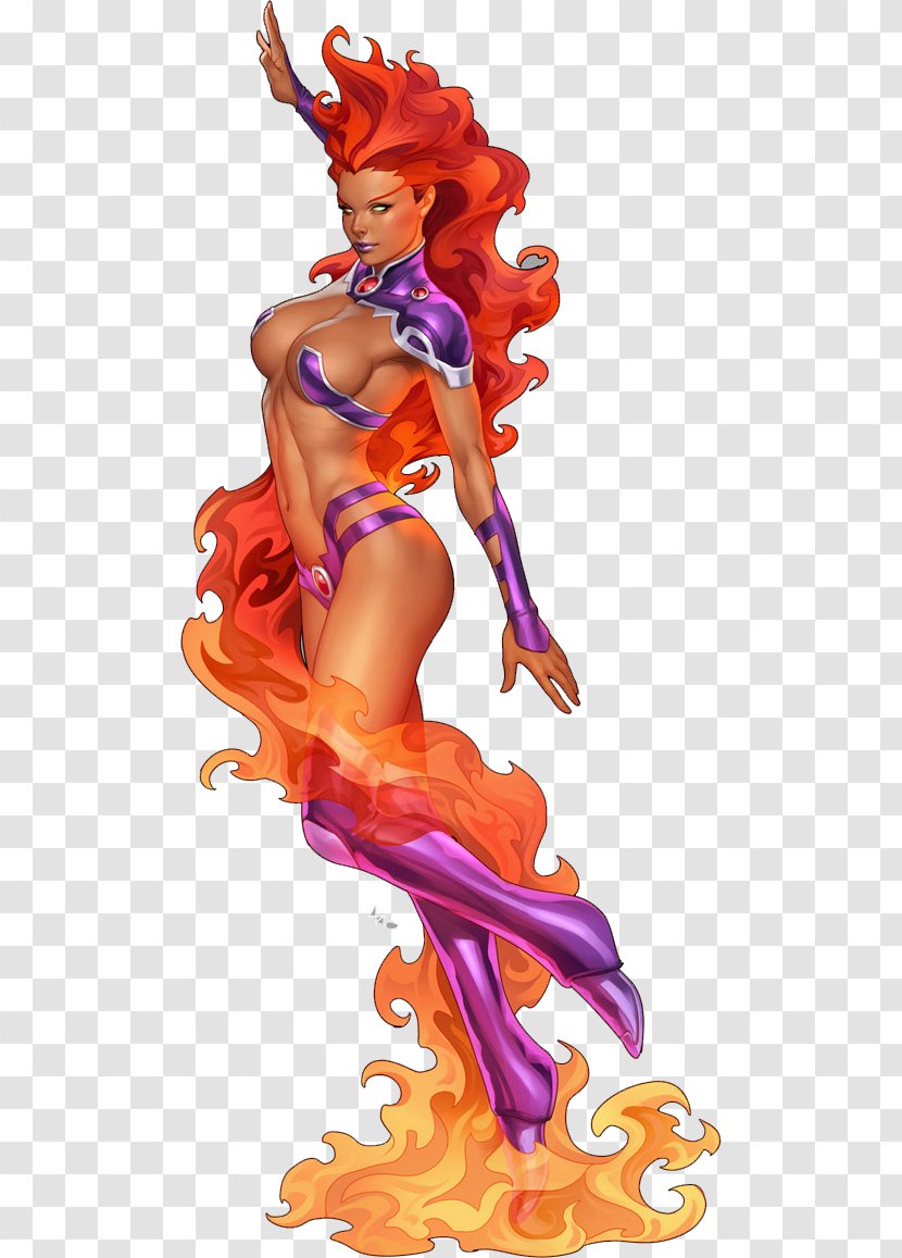 Starfire Raven Teen Titans Wanda Maximoff Cartoon Transparent PNG