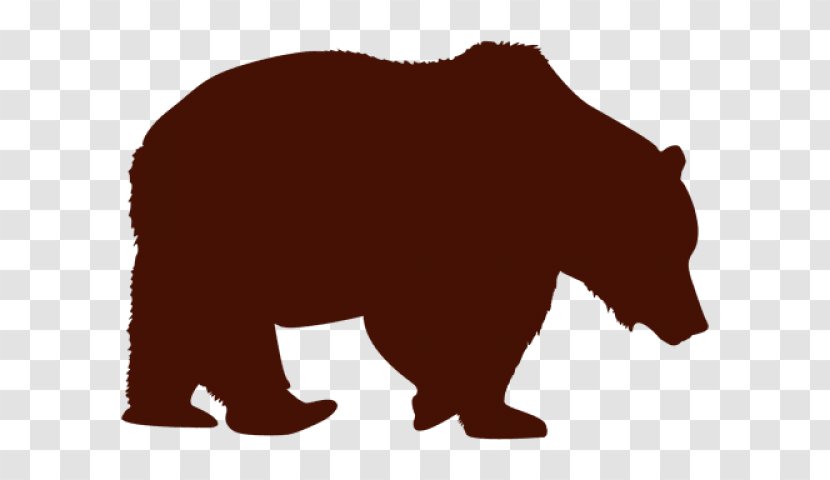 Brown Bear Grizzly Animal Figure American Black - Sloth Silhouette Transparent PNG