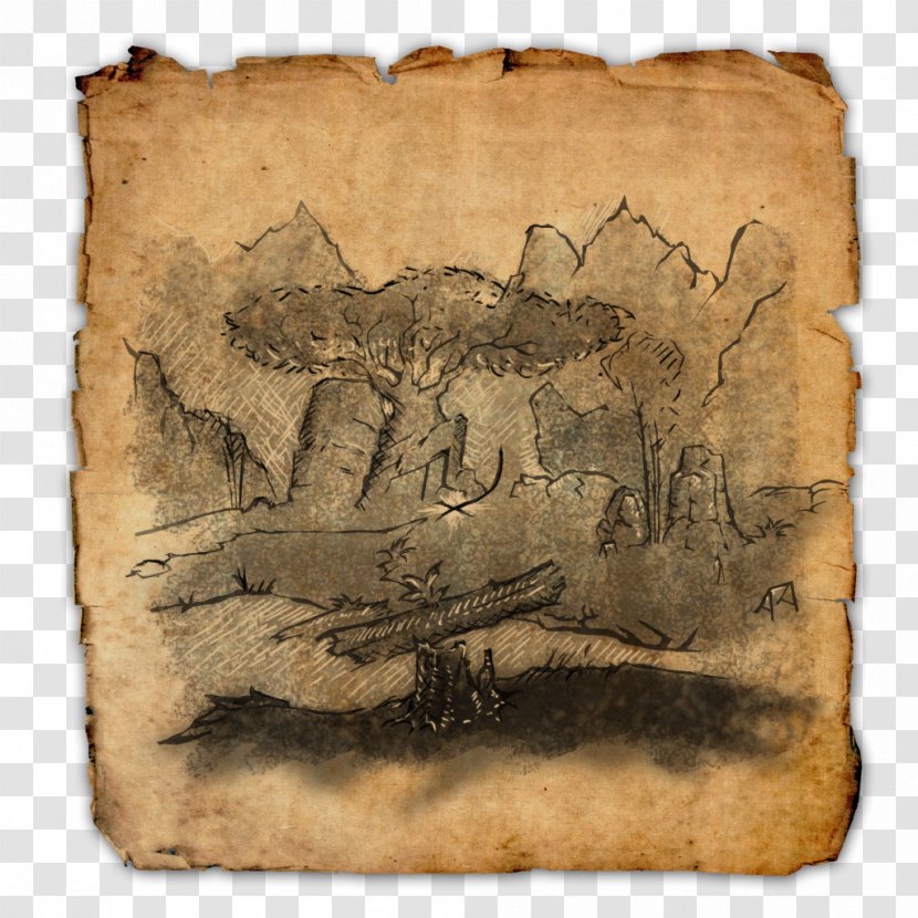 Treasure Map The Elder Scrolls Online Island - Heart Transparent PNG