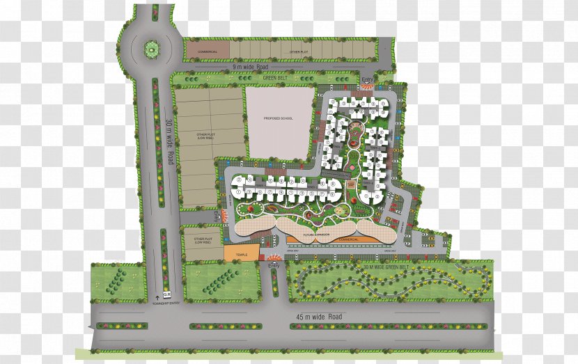 Street Site Plan Road Land Lot - Bed Transparent PNG