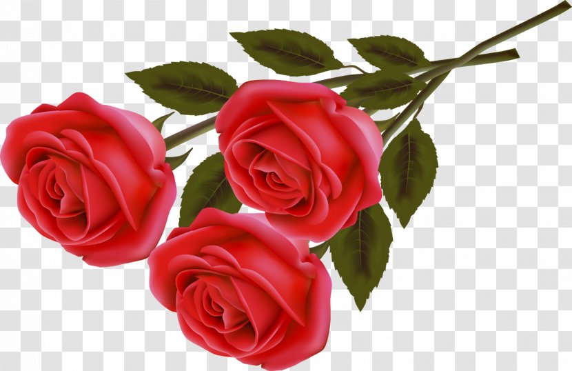 Valentine's Day Rose Heart Gift Flower Bouquet - Artificial Transparent PNG