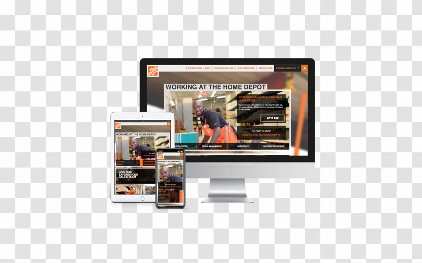 The Home Depot Responsive Web Design Display Advertising Company - Media Transparent PNG