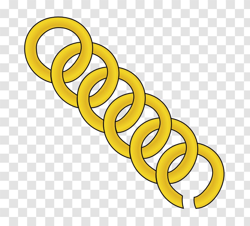 Gold Drawing Chain Clip Art Transparent PNG