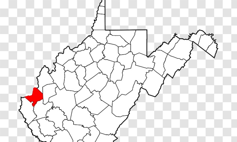 Ohio County, West Virginia Wood County Mercer Putnam University - Black And White - Map Transparent PNG