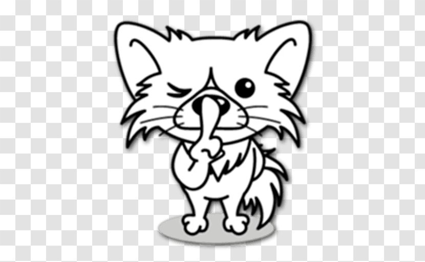 Whiskers Dog Cat /m/02csf Clip Art - White Transparent PNG