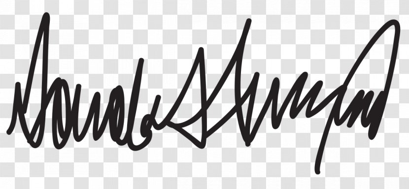 President Of The United States Signature Handwriting Republican Party - Calligraphy Transparent PNG