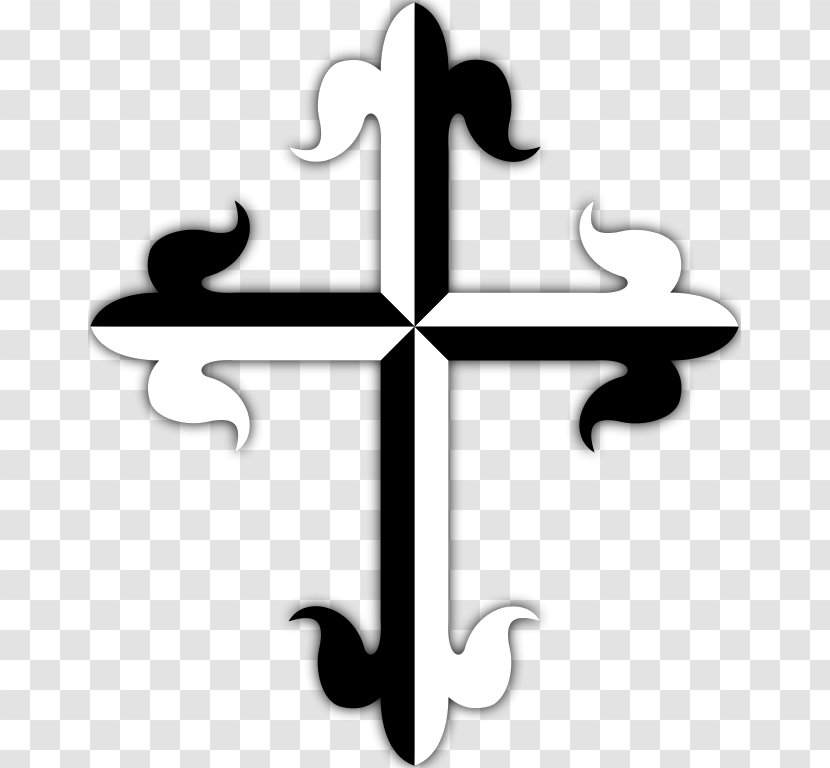 Dominican Order Cross Fleury Croce Domenicana Caleruega - Inquisition - Crux Cordis Transparent PNG