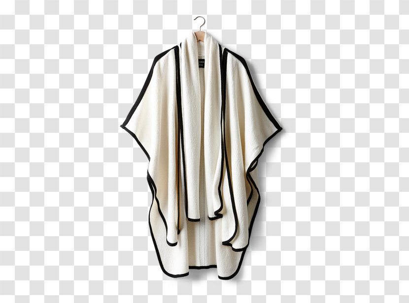 Sleeve Clothes Hanger Clothing Outerwear Neck - Plaid Poncho Transparent PNG