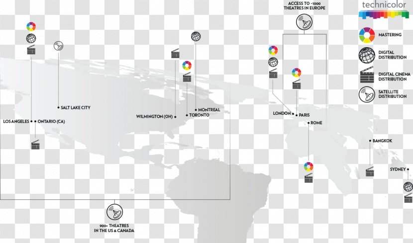 Technology Line Angle - Map Transparent PNG