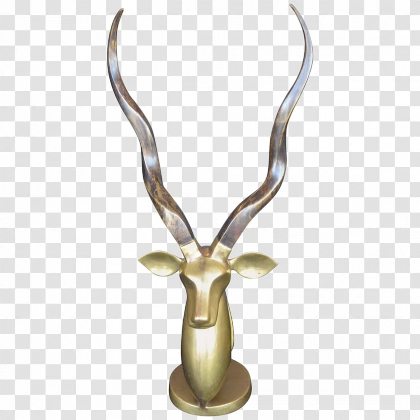 Brass Bronze Patina Vase Sculpture - Antelope Transparent PNG