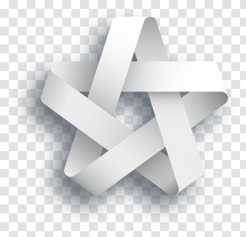 Illustration - Text - Vector Origami Pentagram Transparent PNG