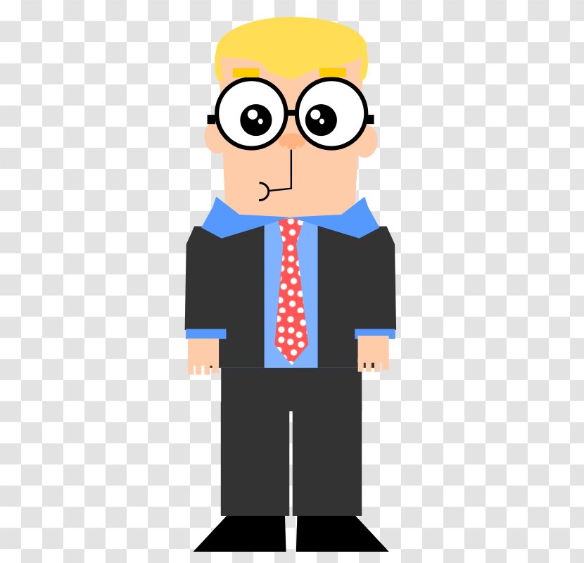 Cartoon Glasses Clip Art - Male - Man With Transparent PNG