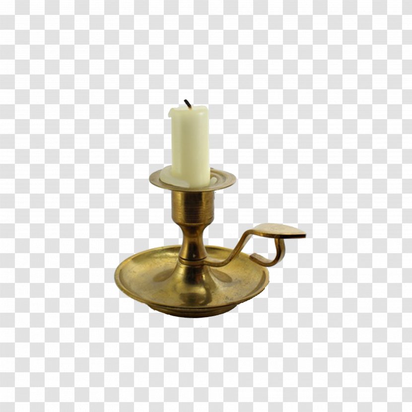 Brass Lighting Candlestick Chart - Candle - Orange Metal Holders Transparent PNG