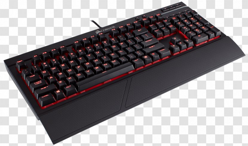 Computer Keyboard Corsair Gaming K95 K70 Keypad RGB Color Model - Space Bar - Cherry Transparent PNG
