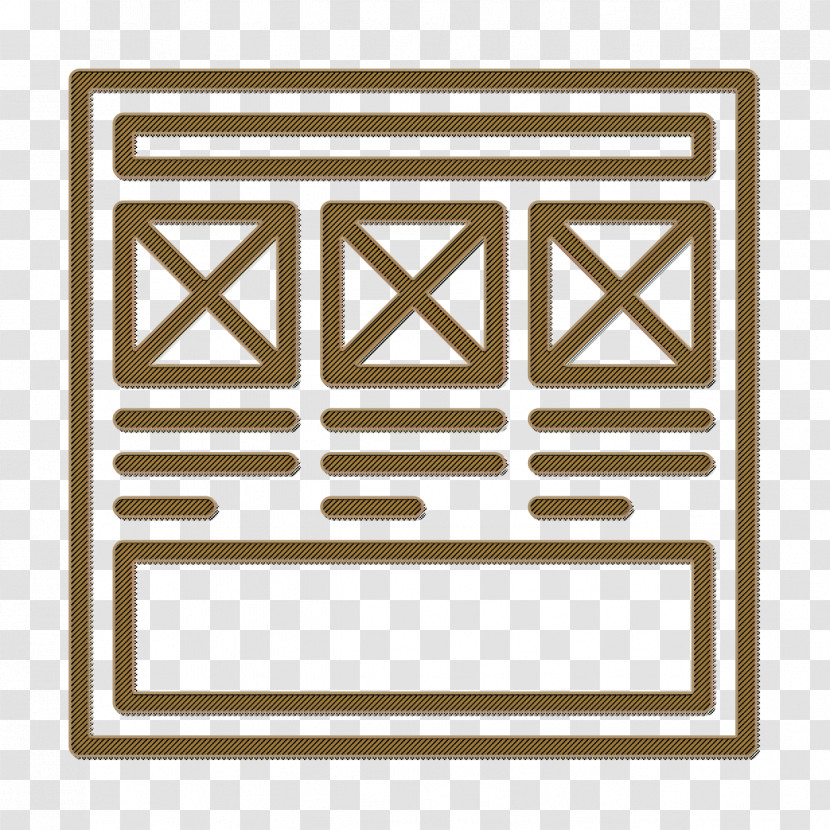 Wireframe Icon Interaction Icon Transparent PNG