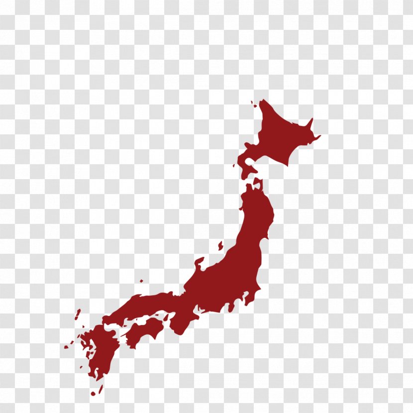 Flag Of Japan Map - Royaltyfree Transparent PNG