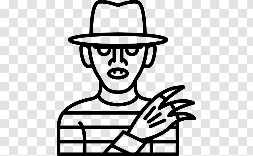 Freddy Krueger Clip Art - Monochrome Photography - White Transparent PNG