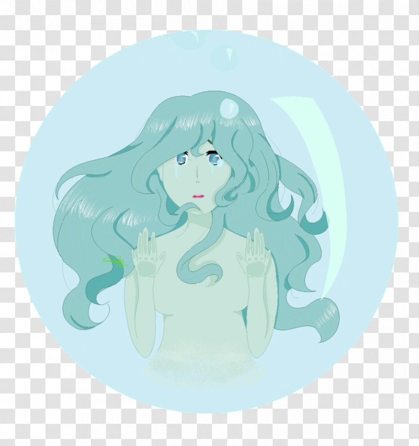 Marine Mammal Mermaid Cartoon Turquoise - Mythical Creature - Bubble Pop Transparent PNG