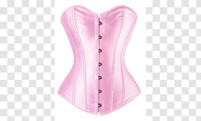 Training Corset Bone Bustier Waist Cincher - Heart - Satin Transparent PNG