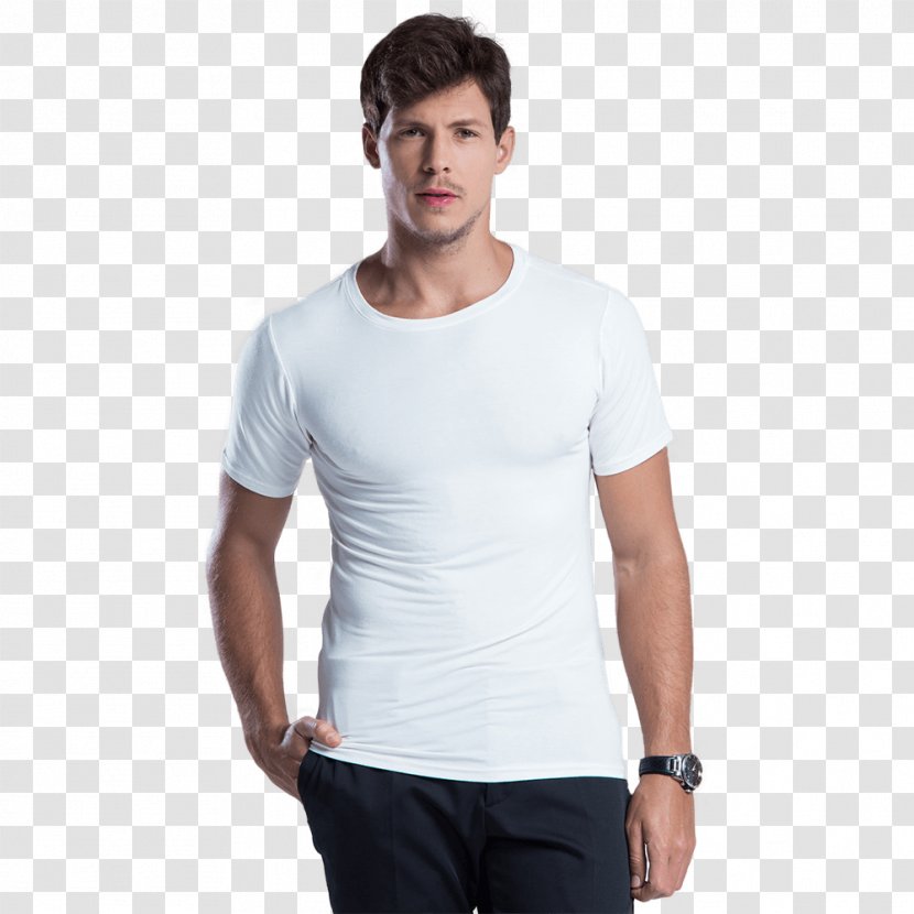 T-shirt Sleeve Gildan Activewear White Undershirt - Longsleeved Tshirt Transparent PNG