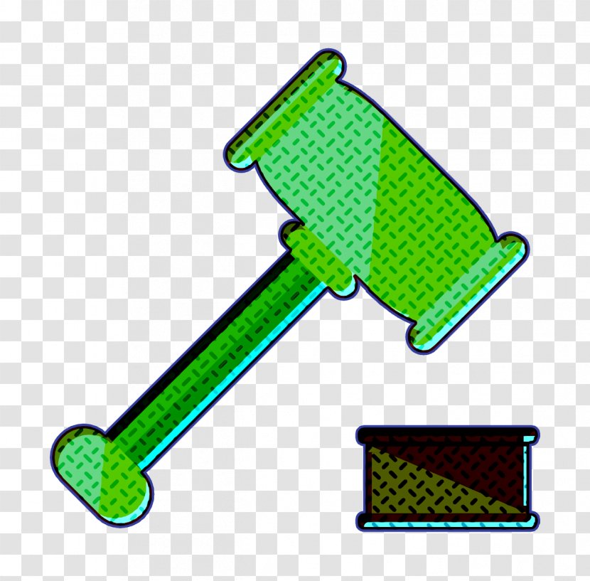Auction Icon Law Business - Green Transparent PNG