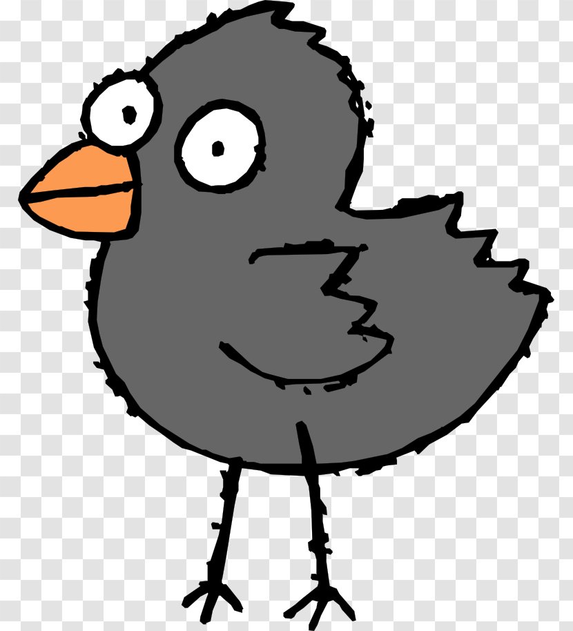 Tweety Bird Cartoon Black And White Clip Art - Cuteness - Dove Graphics Transparent PNG