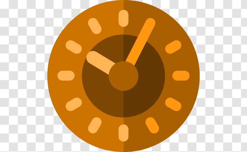 Icon - Orange - Clock Transparent PNG