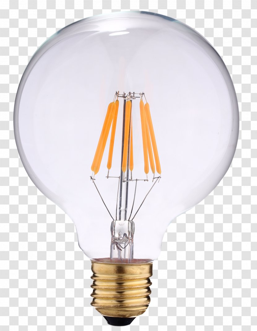 Incandescent Light Bulb Lighting Edison Screw LED Filament Lamp - Lightemitting Diode - E27 Transparent PNG