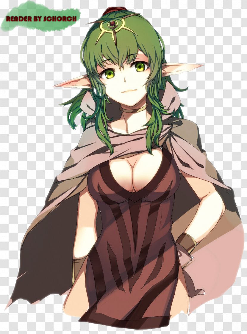 Fire Emblem Awakening Heroes Fates Tokyo Mirage Sessions ♯FE - Flower - Green Hair Transparent PNG