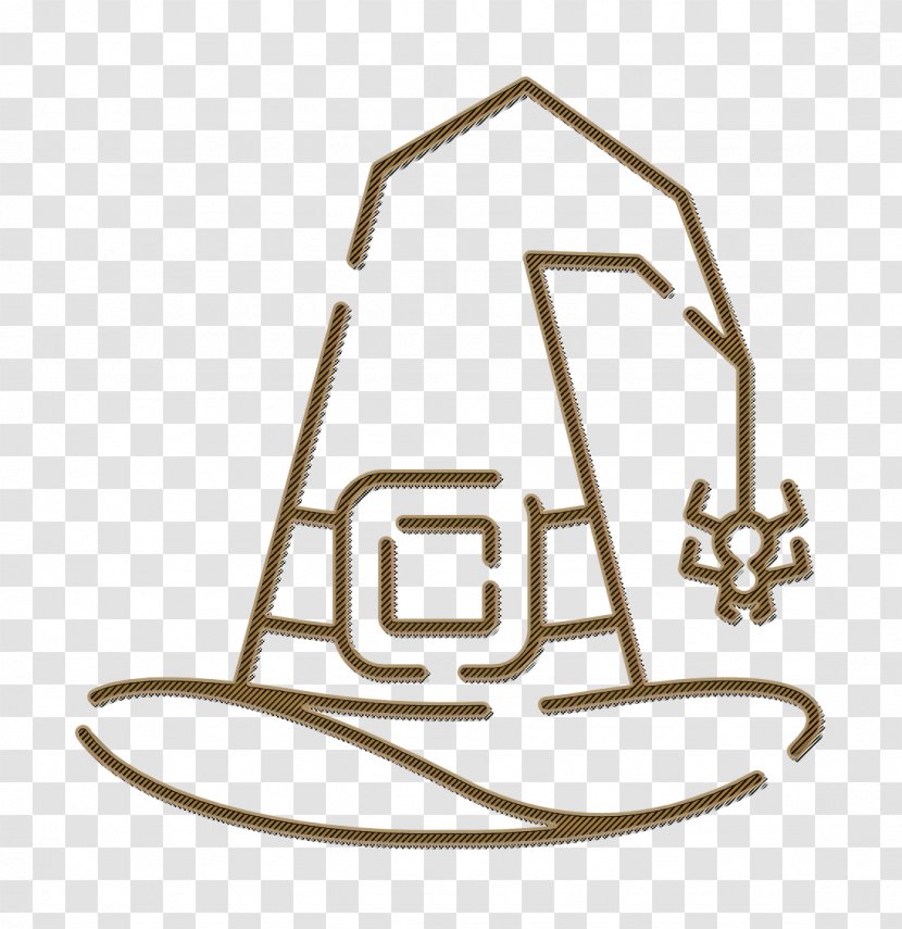 Fantasy Icon Halloween Hat - Symbol - Line Art Transparent PNG